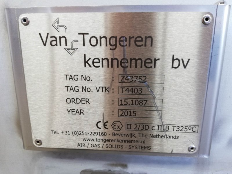 Van Tongeren screw conveyor l=1900mm d=360mm - Horizontal screw conveyor
