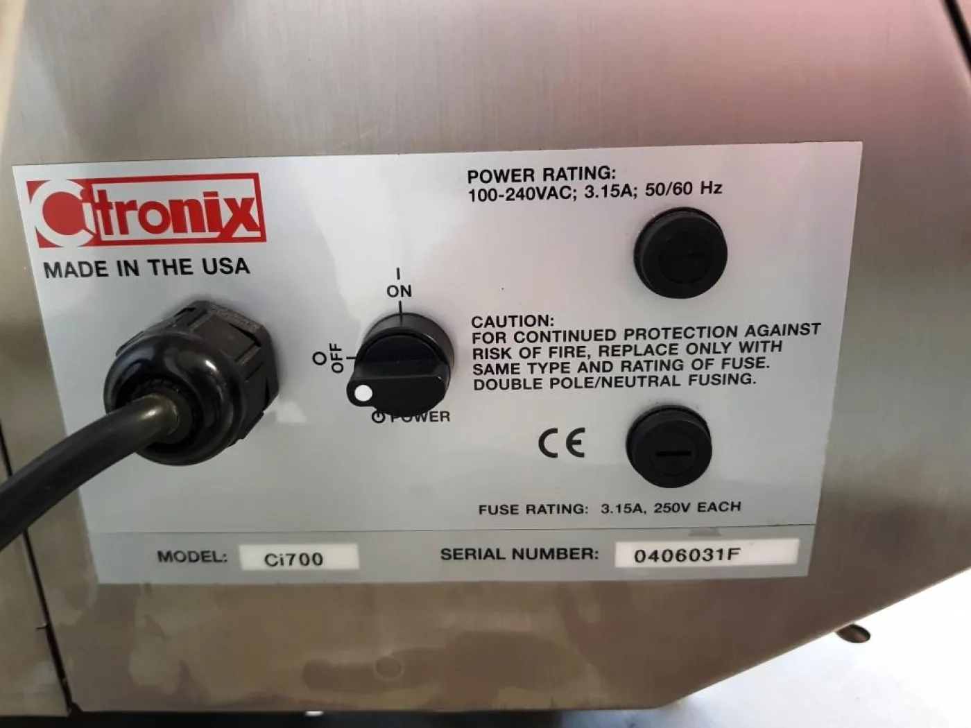 STAMPANTE A GETTO D’INCHIOSTRO – CITRONIX MOD. Ci700 - 5