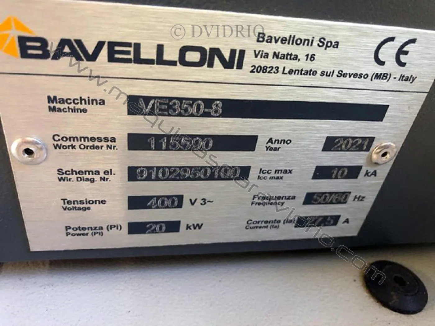CANTEADORA RECTILINEA PARA VIDRIO BAVELLONI - 3