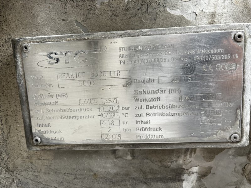 STC Engineering 6500 Ltr. - Stainless Steel Reactor