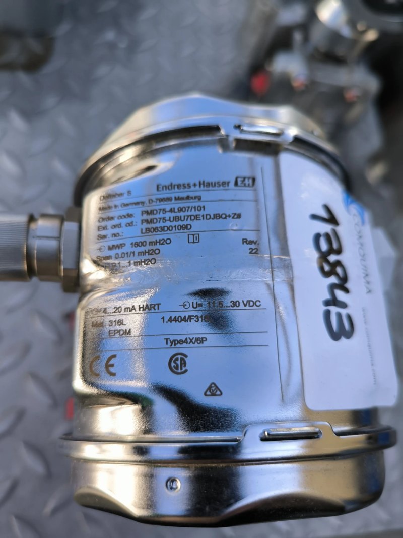 DIFFERENTIAL PRESSURE TRANSMITTER ENDRESS HAUSER DELTABAR-S