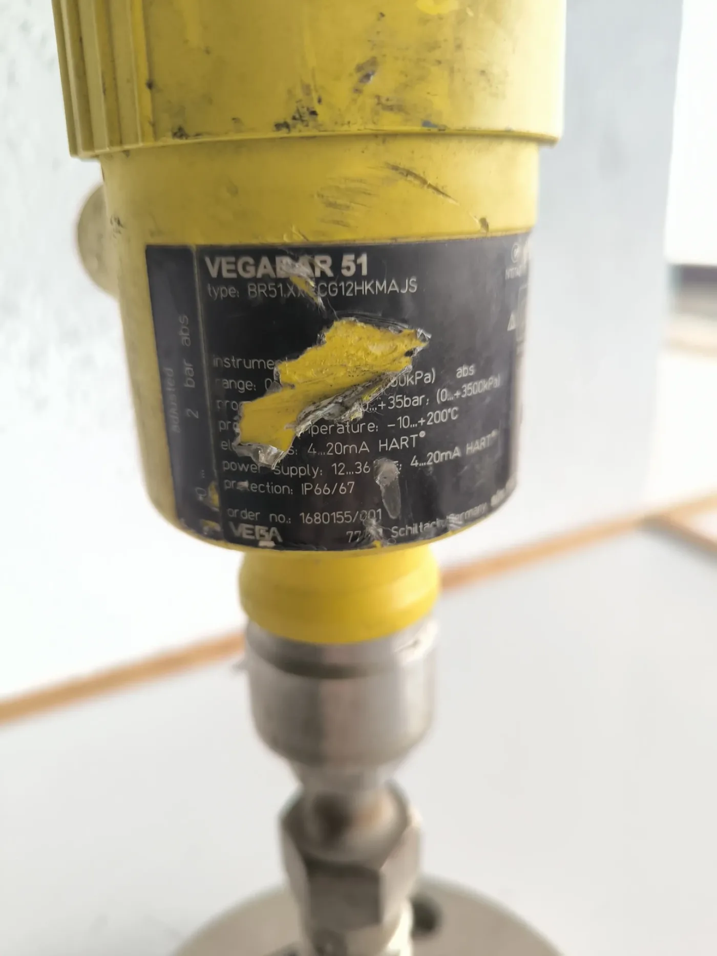 PRESSURE TRANSMITTER VEGABAR 51 DN50 PN10 - 4