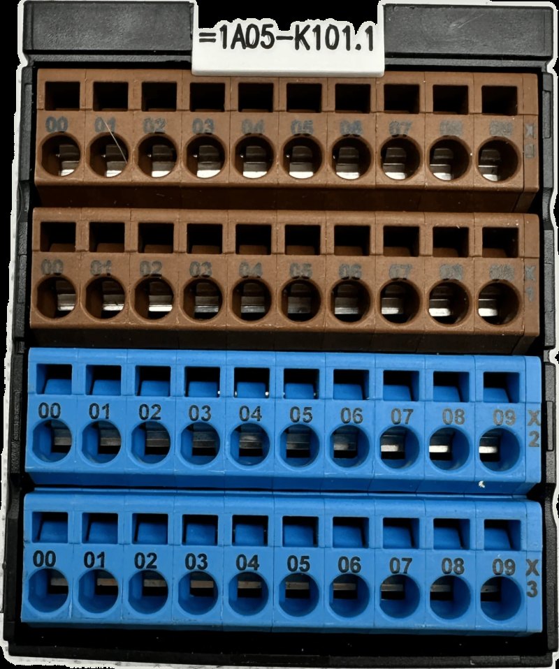 Murr-Electronic Potenzialklemmenblock braun blau 56109