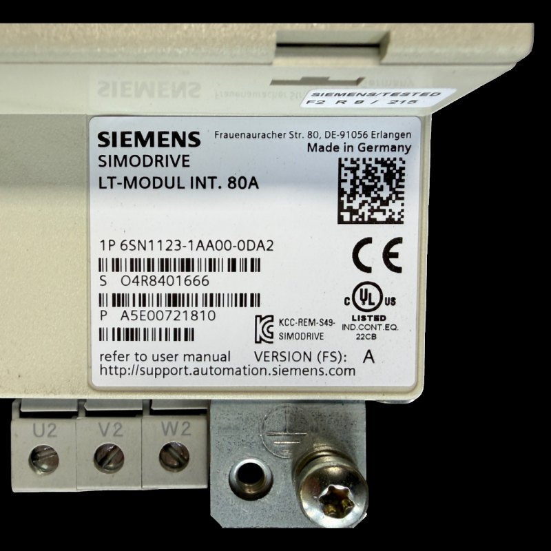 Siemens SIMODRIVE LT-Modul INT. 80A Art.-Nr. 6SN1123-1AA00-0DA2