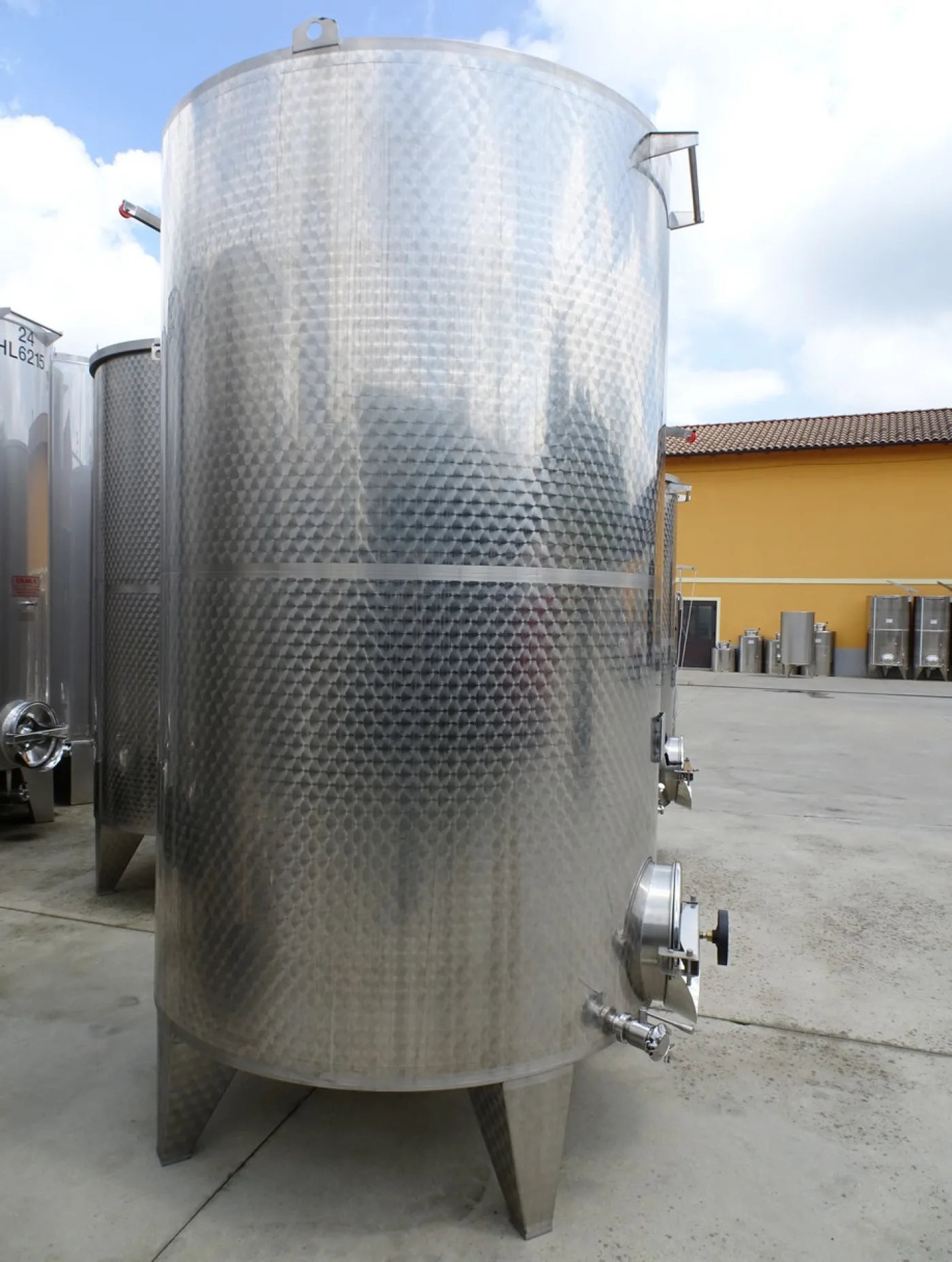 STAINLESS STEEL TANKS CAPACITY LITERS 5000 STORAGE MODEL CONICAL BOTTOM NEW EQUIPMENT - 4