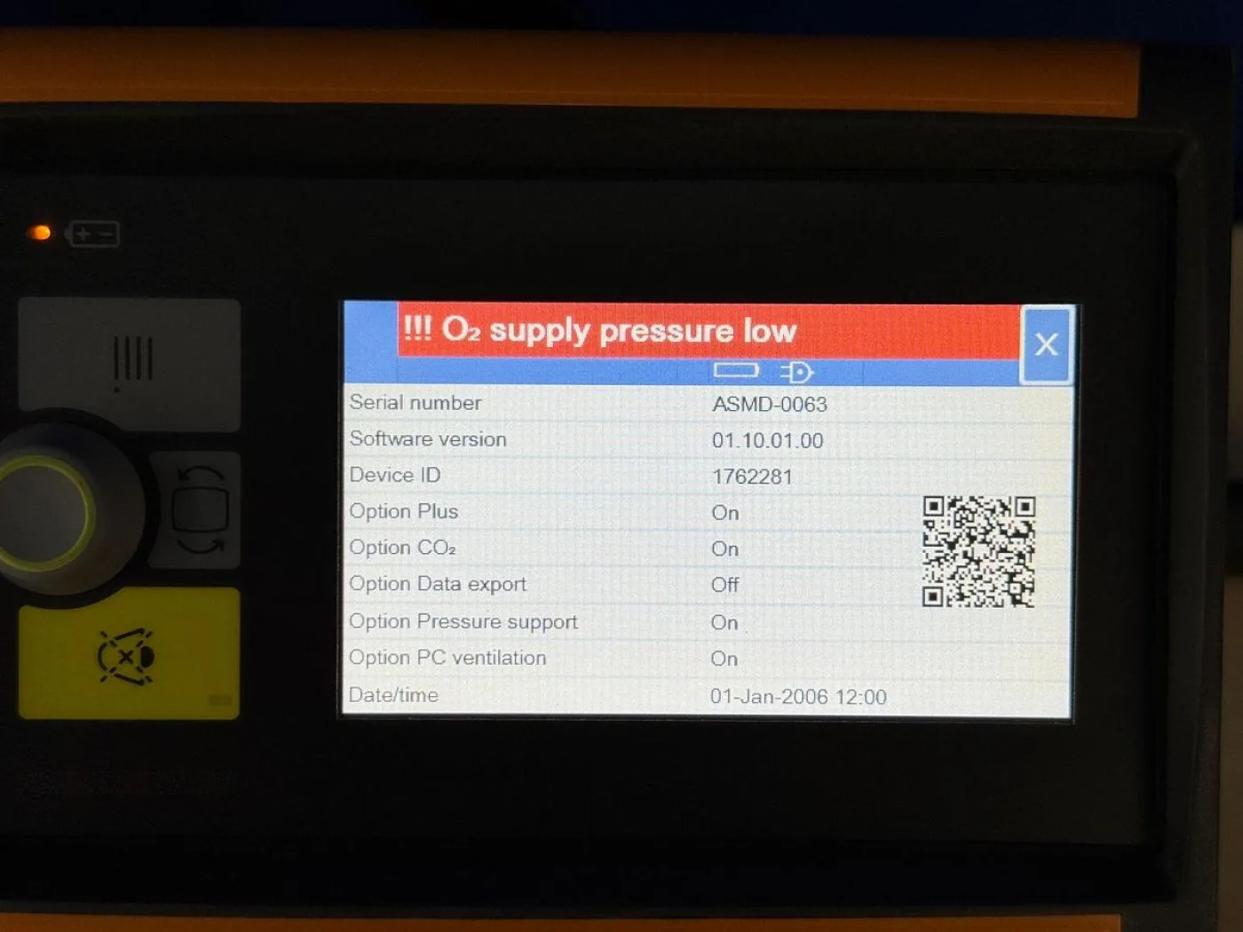 Dräger Oxylog VE300 Plus REF: 5790200 Hours: 8 YOM: 2019 - 5