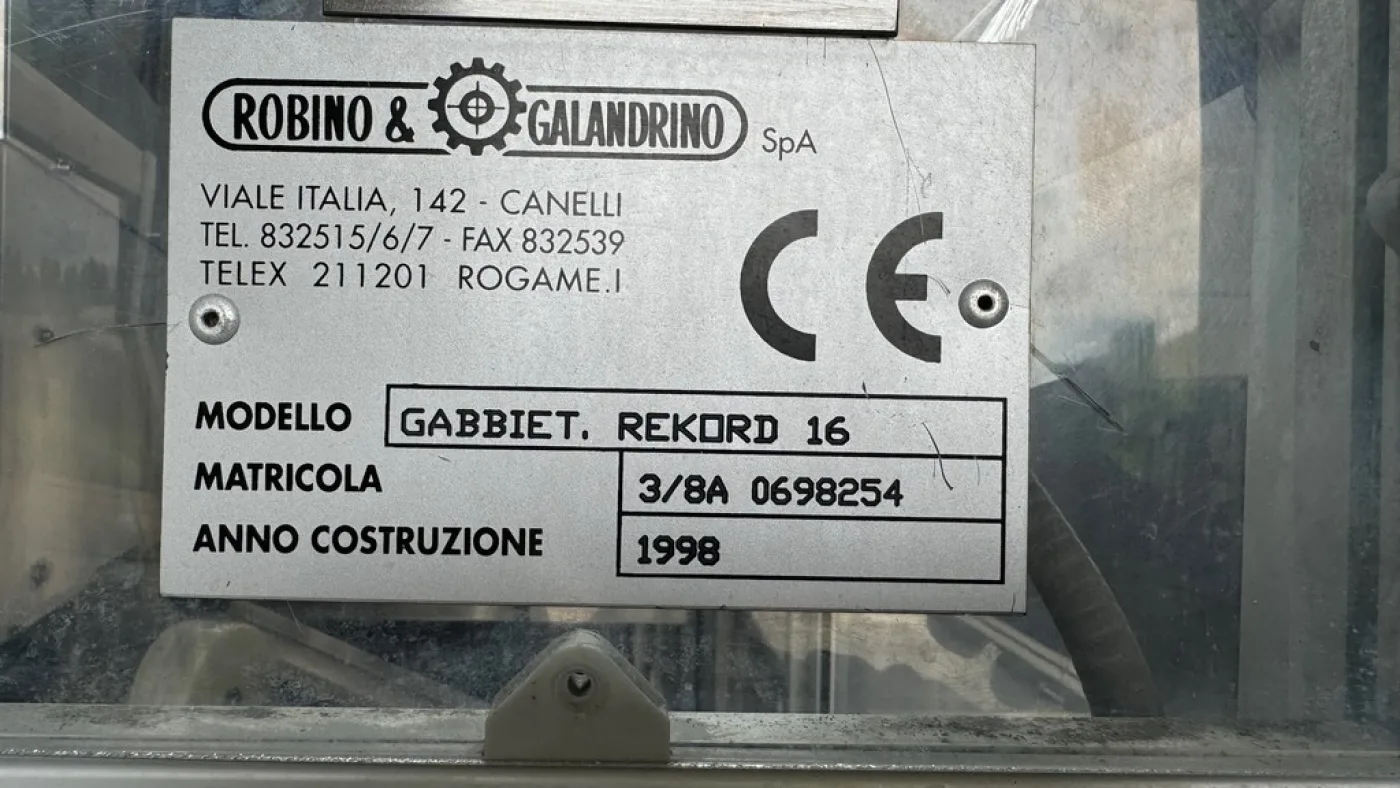 ROBINO E GALANDRINO WIREHOODER MODEL REKORD WITH 16 HEADS, SECOND-HAND MACHINE - 7