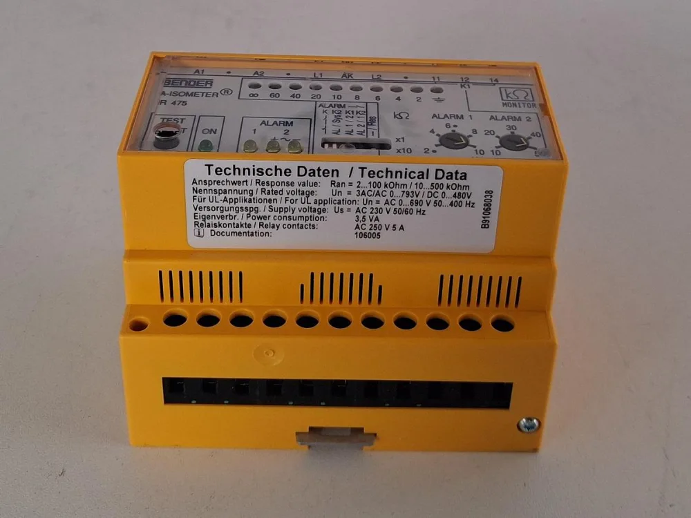Bender IR475LY-4 Insulation Monitoring Device