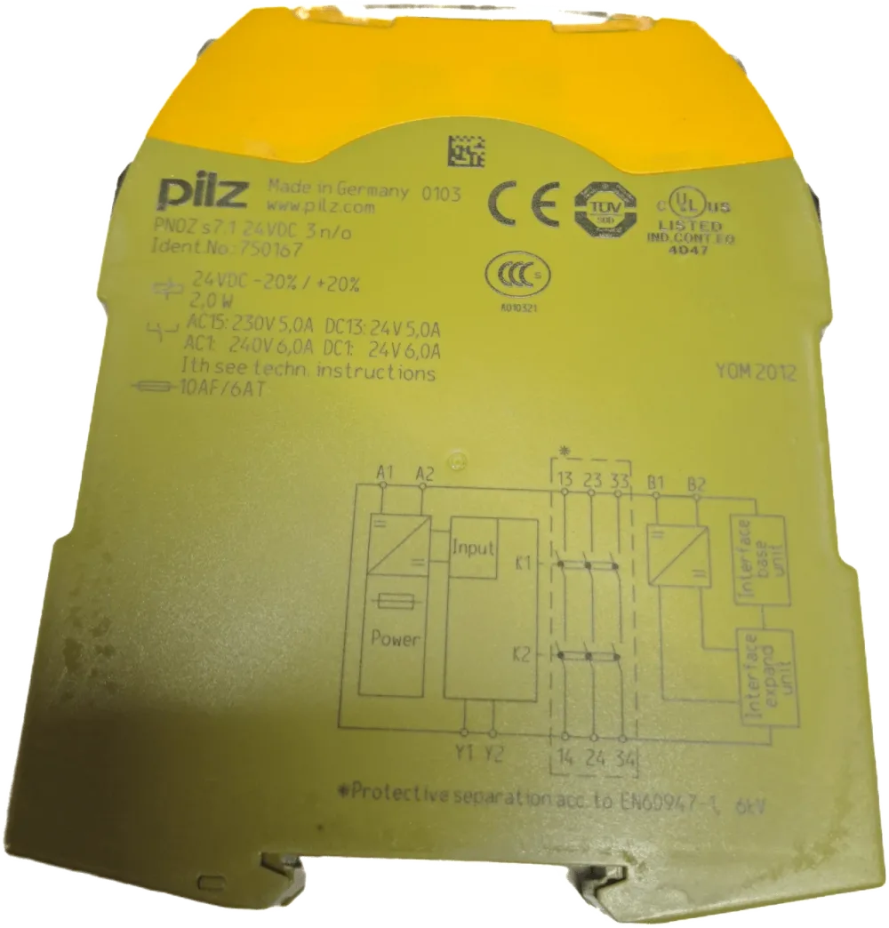 Pliz 750167 PNOZ s7.1 24VDC 3 n/o cascade
