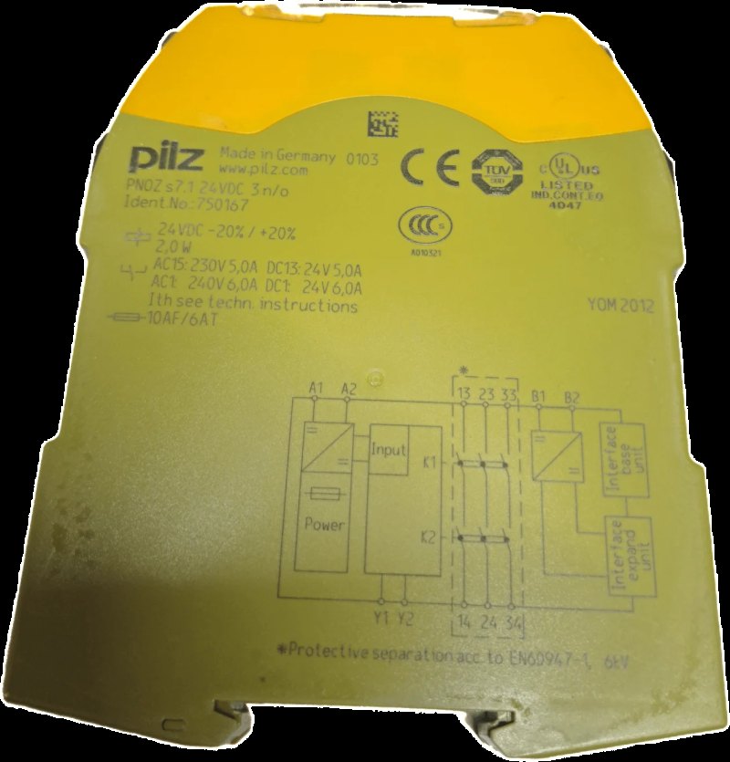 Pliz 750167 PNOZ s7.1 24VDC 3 n/o cascade