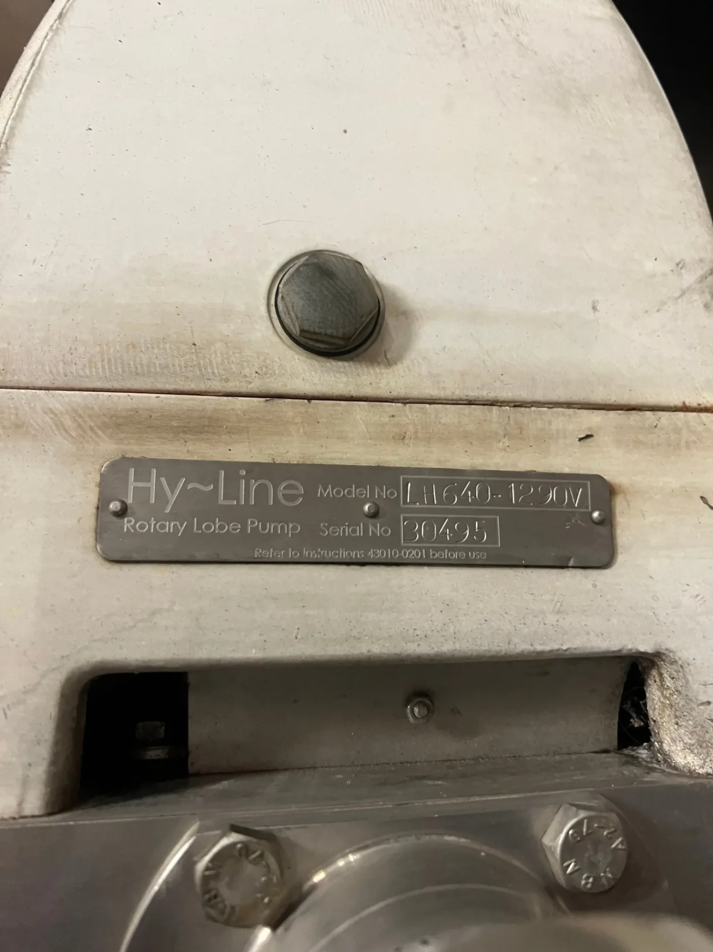 HY-LINE LOBE PUMP LH640-1290V - 1
