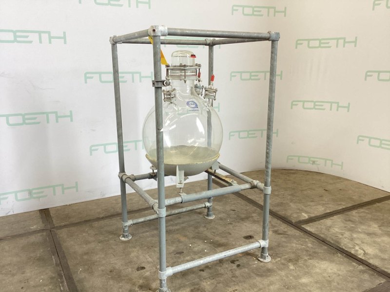 QVF Glasstechnik Hemispherical vessel 100 L - Vertical tank