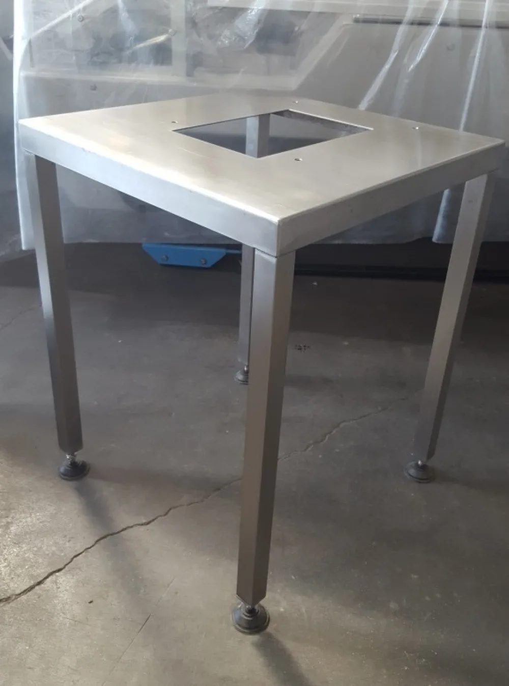 TAVOLO PORTA BILANCIA STRUTTURA IN ACCIAIO INOX