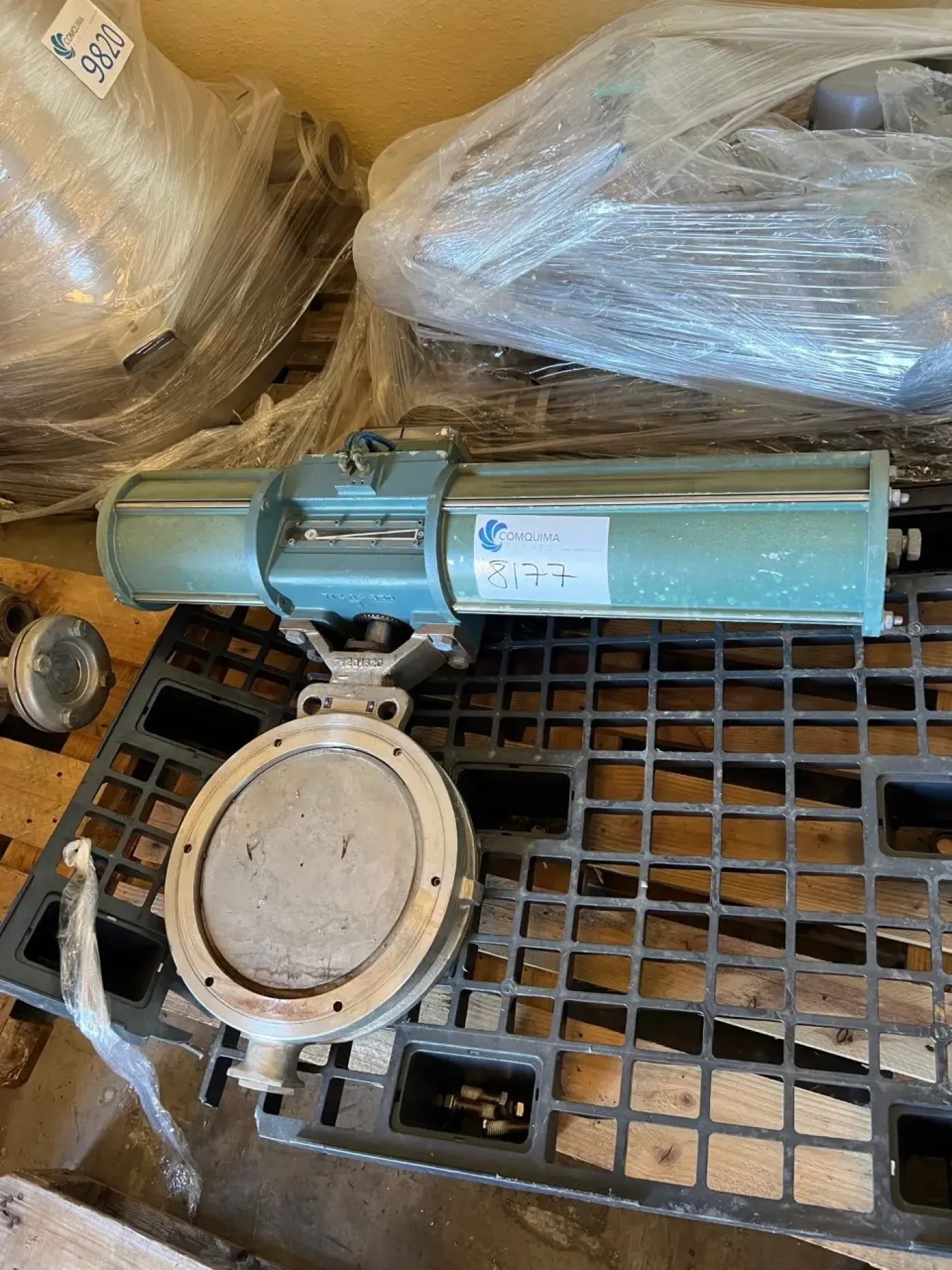 USED HYDRAULIC BUTTERFLY VALVE DN300 STAINLESS STEEL 316 - 5