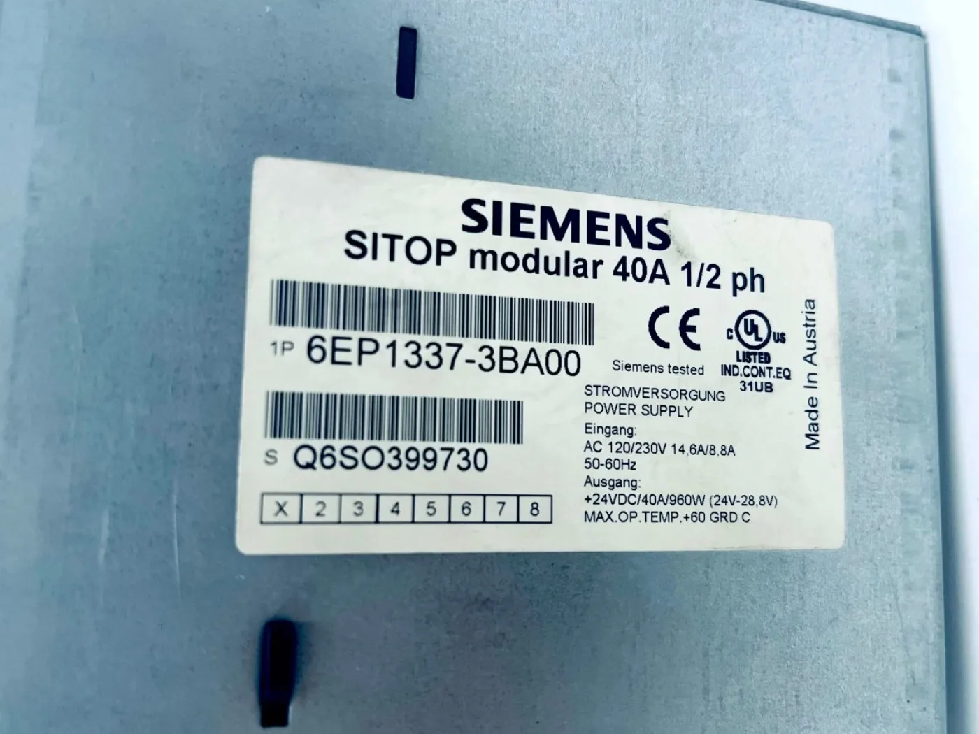 Siemens 6EP1337-3BA00 SITOP Netzteil - 3