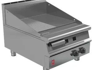 Falcon Dominator Plus 600mm Wide Half Ribbed Natural Gas Griddle G3641R - islandcatering