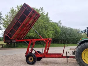 4-ton Wooden Side High Type Trailer