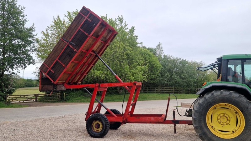 4-ton Wooden Side High Type Trailer