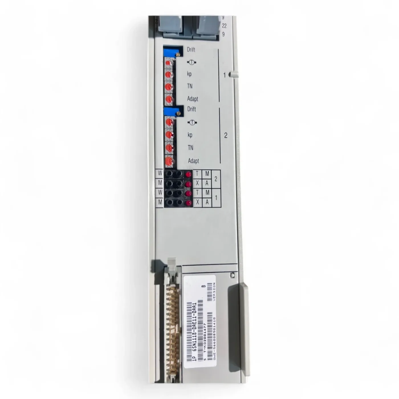 Siemens Simodrive LT-Modul INT. 2x25A Art.-Nr. 6SN1123-1AB00-0BA1 + Regelungseinschub Art.-Nr. 6SN1118-0AE11-0AA1 z. B. IMA 810 V - 3