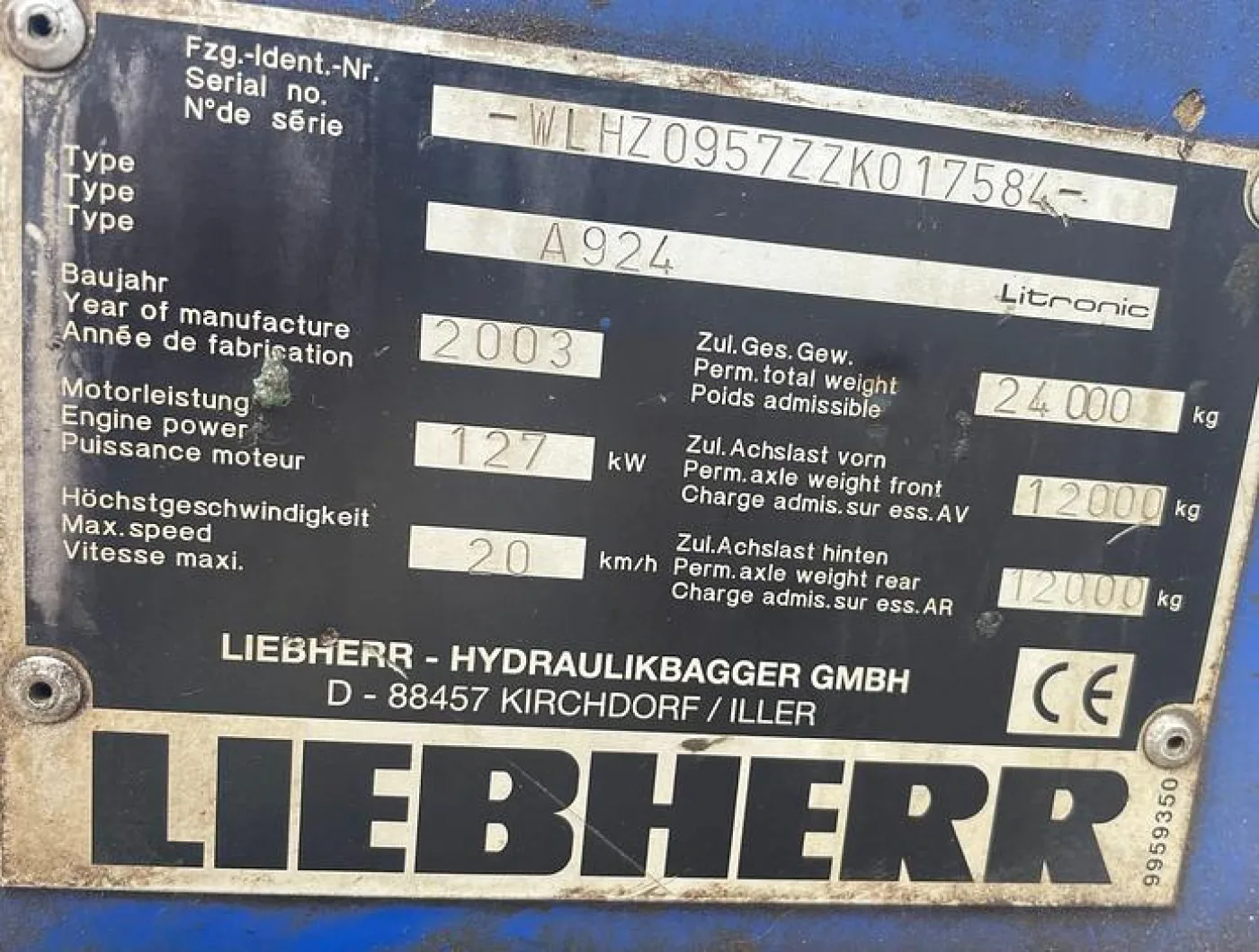 Liebherr A924 - 5
