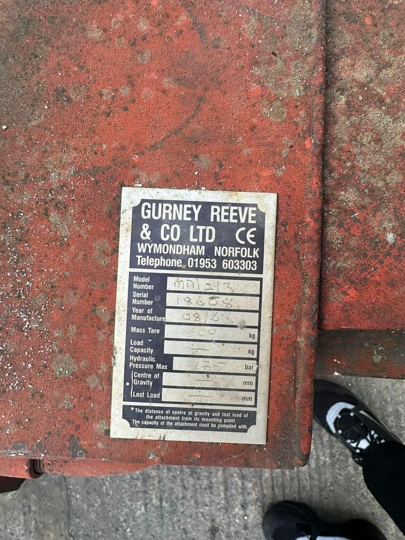 2003 GURNEY REEVE & CO Hydraulic Sweeper CollectorMM213 - 5