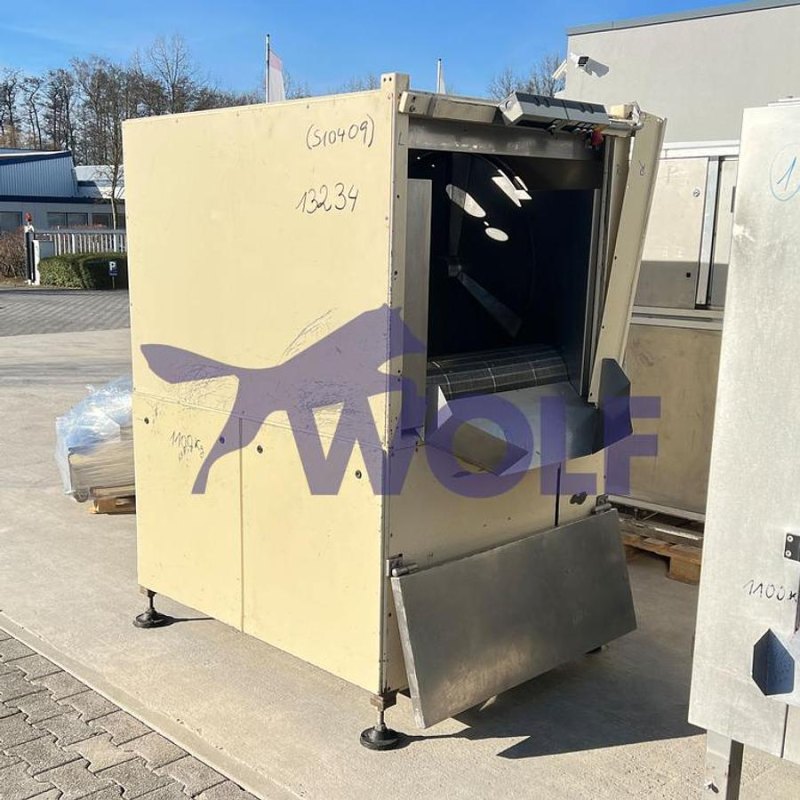 Band-Drageekabine SCHRÖTER - Type KB-72 mit ca. 800 mm Arbeitsbreite.