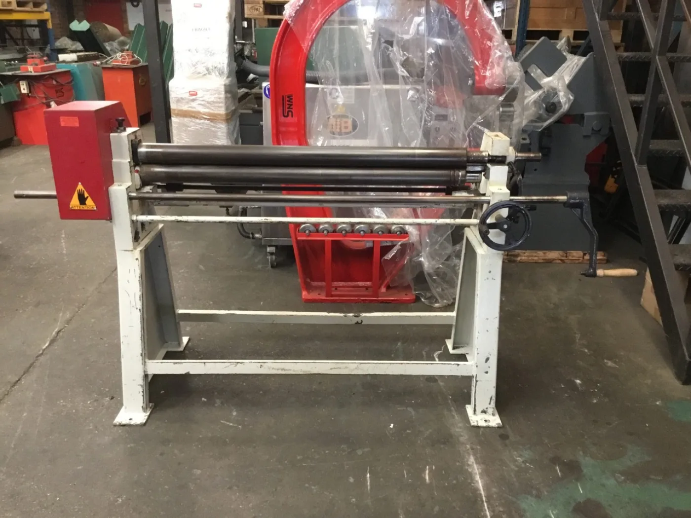 MORGAN RUSHWORTH Geared Hand Bending Rolls 1250mm x 75mm - WNS - W. Neal Services Ltd - 2