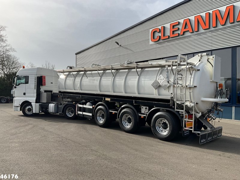 MAN TGX 18.400 ADR trekker + Burg met Bekker LaGram Vacuüm ADR opbouw 30m³