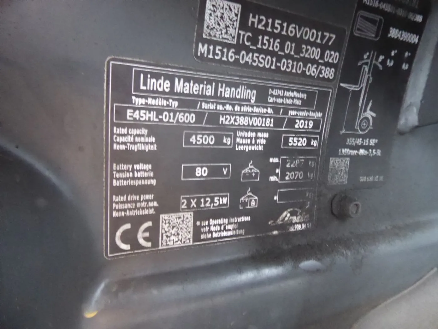 Linde E45H-01/600 - 5