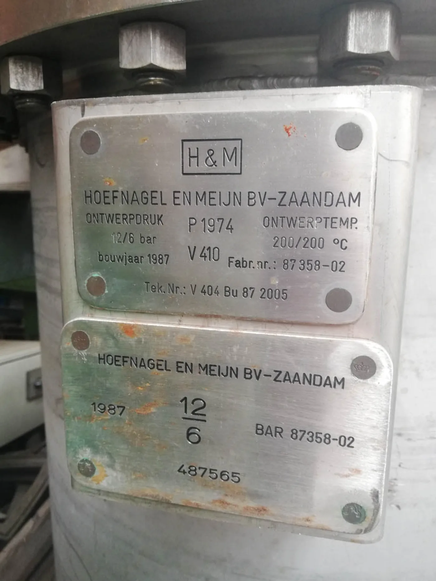 Hoefnagel&meijn 265 Ltr - Stainless Steel Reactor - 2