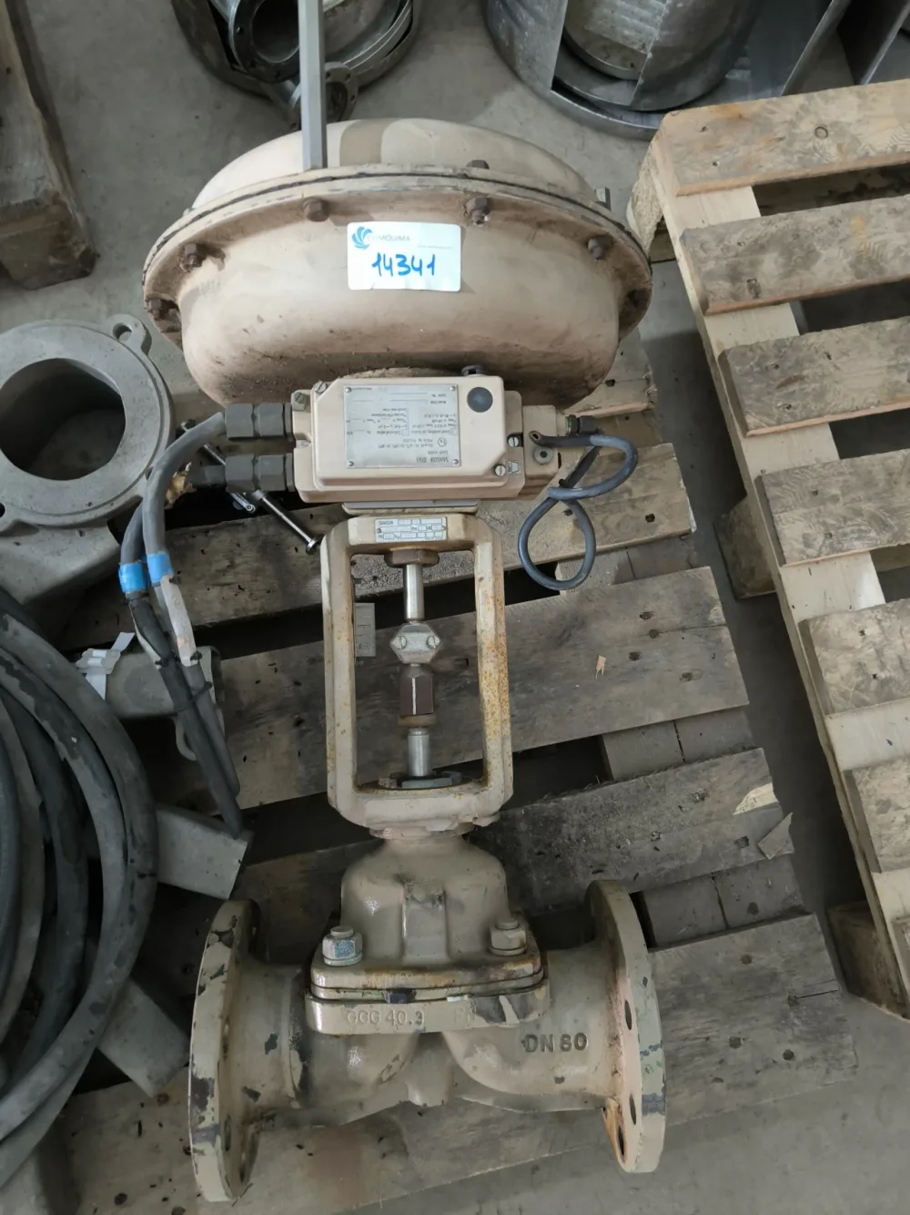 PROPORTIONAL CONTROL VALVE SAMSON DN80 PN10 ATEX WITH SAMSON 3768 LIMIT SWITCH
