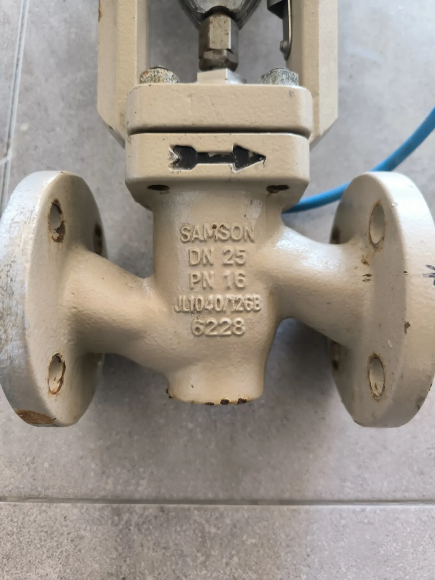 PROPORTIONAL CONTROL VALVE SAMSON DN25 PN16 CAST IRON WITH PNEUMATIC ACTUATOR 324102 - 2