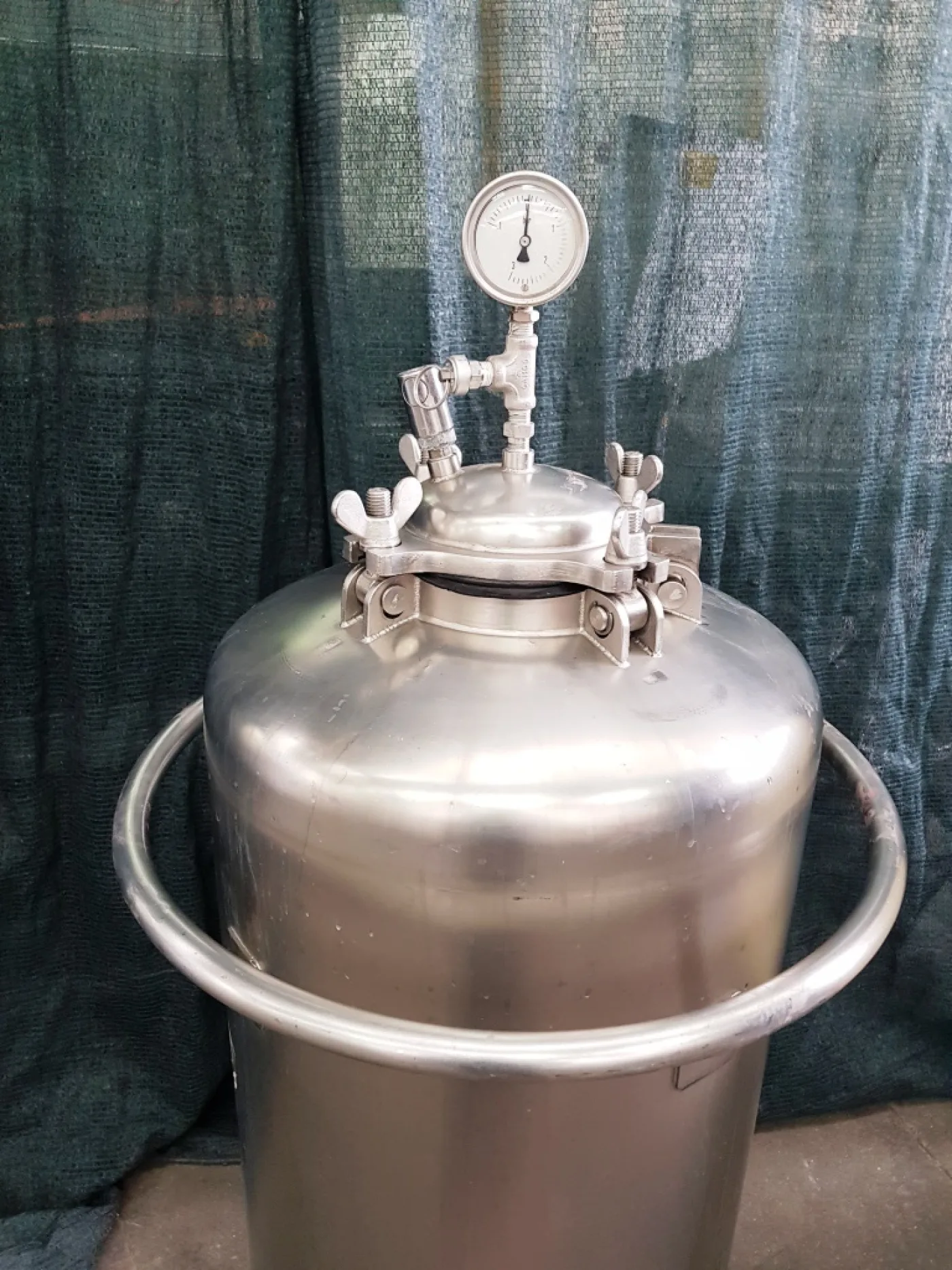 SERBATOIO CARRELLATO IN ACCIAIO INOX – DE JONG – MOD. H082 - 2