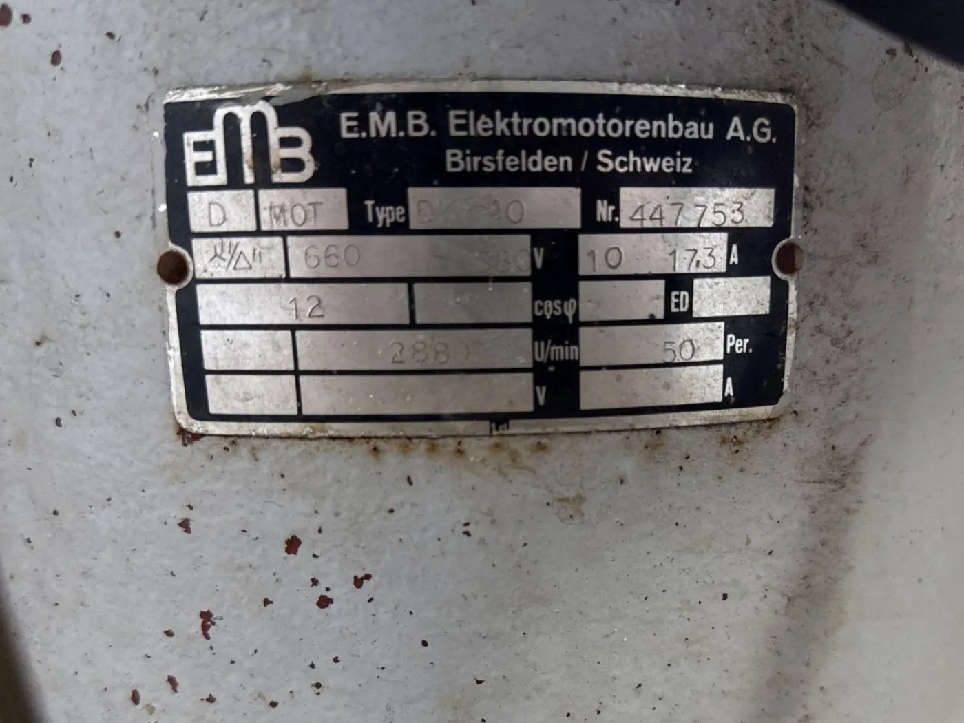 Emb Birsfelden DKF-10 - Colloid mill - 1