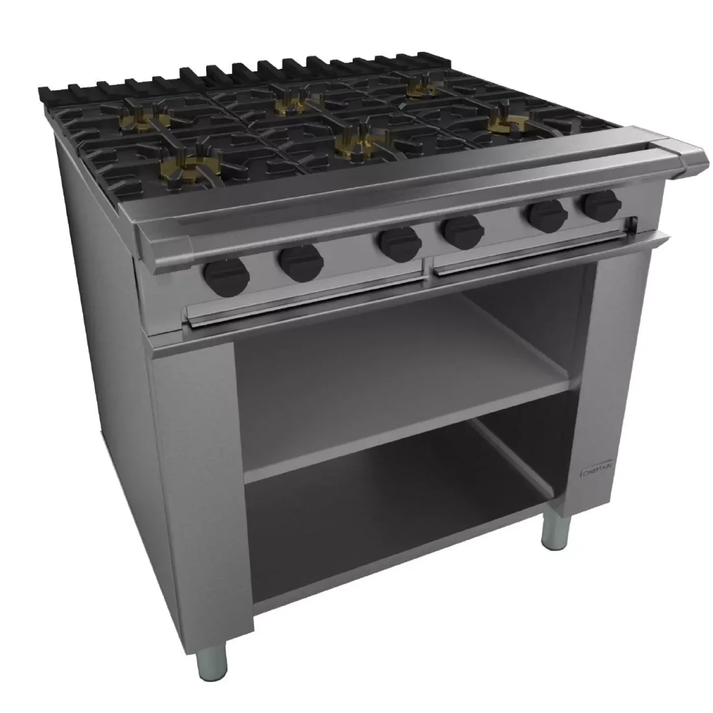 Falcon Chieftain 6 Burner Boiling Table on Legs Natural Gas G1060X - islandcatering - 1