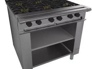 Falcon Chieftain 6 Burner Boiling Table on Legs Natural Gas G1060X - islandcatering