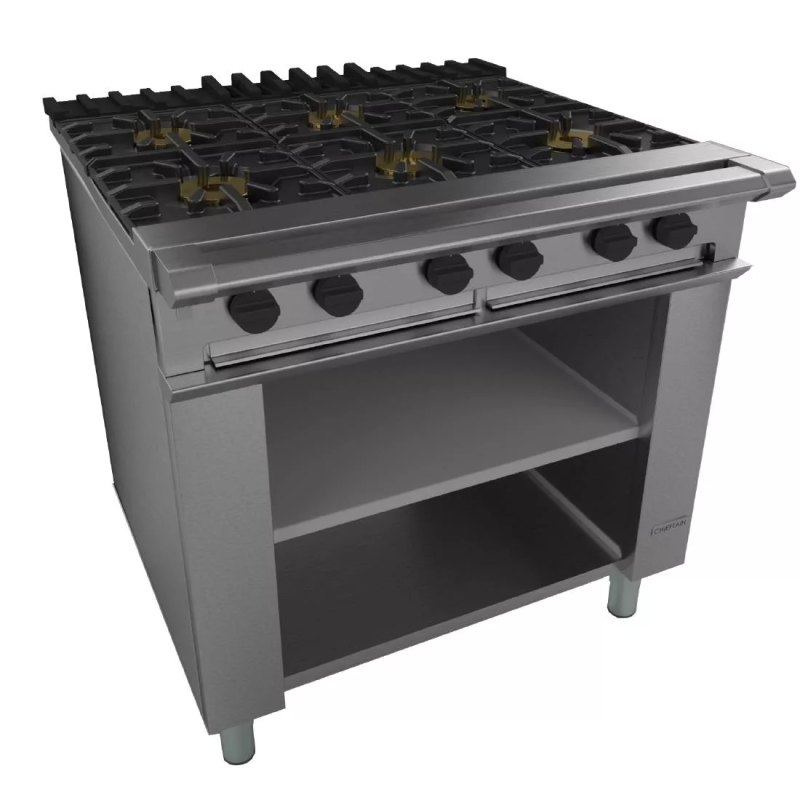 Falcon Chieftain 6 Burner Boiling Table on Legs Natural Gas G1060X - islandcatering