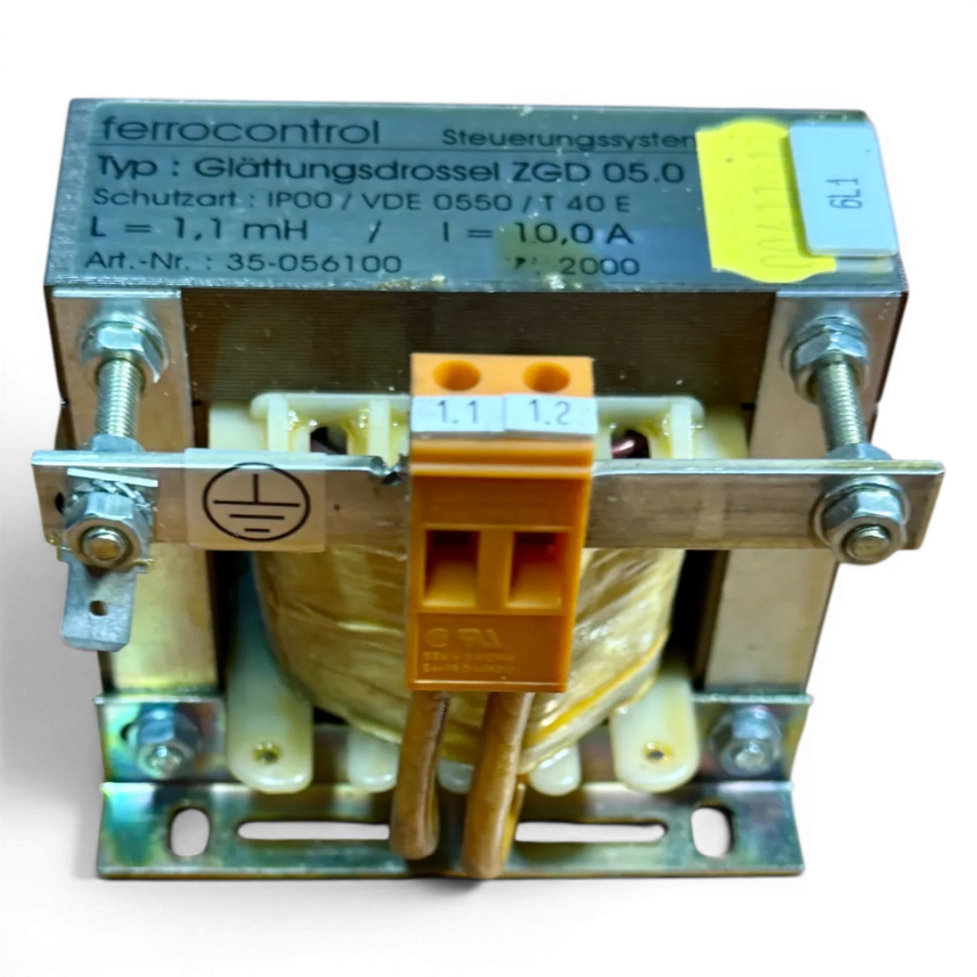 Ferrocontrol Glättungsdrossel ZGD 05.0 Art.-Nr. 35-056100 1,1 mH 10 A für Priess & Horstmann NC CNC Steuerung - 4