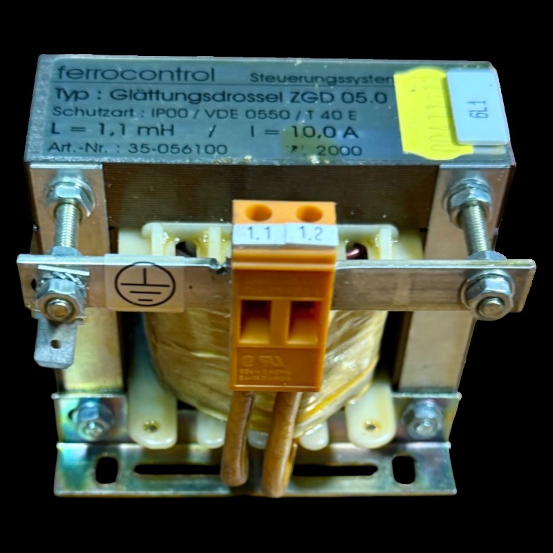 Ferrocontrol Glättungsdrossel ZGD 05.0 Art.-Nr. 35-056100 1,1 mH 10 A für Priess & Horstmann NC CNC Steuerung