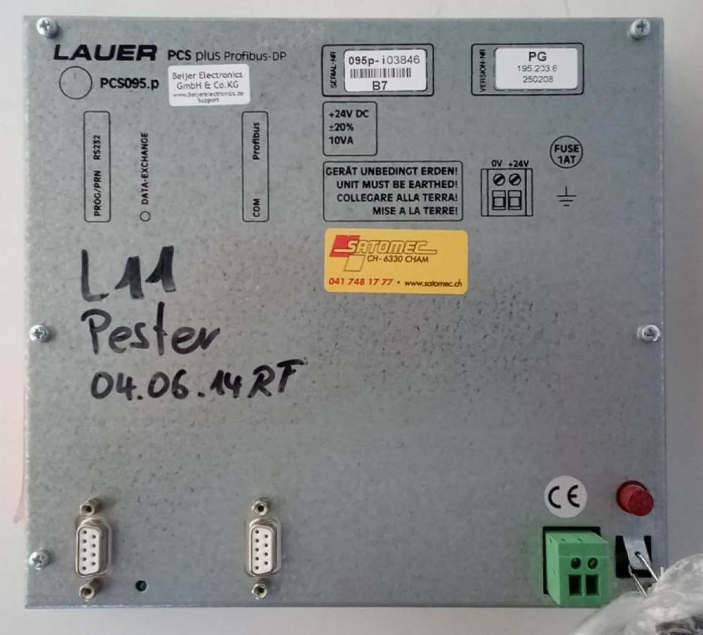 Lauer PCS095 Operator Panel / Industrial HMI - 3