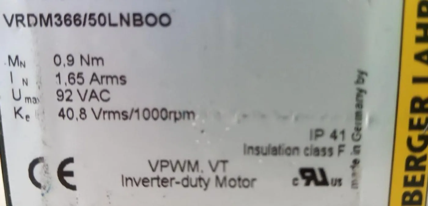 DLFL VRDM366/50LNBOO Servo Motor - 1