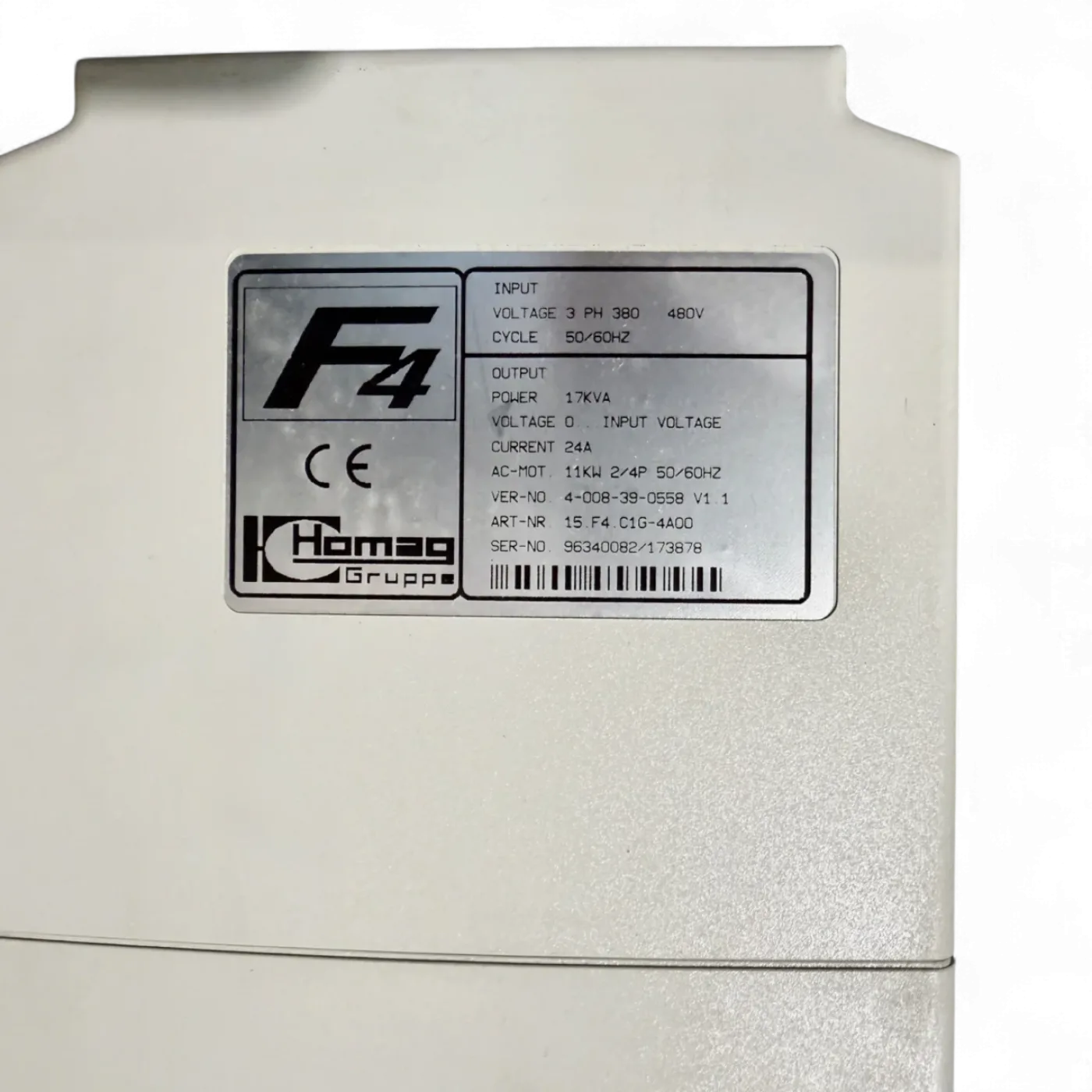 KEB Combivert F4 Frequenzumrichter Homag Art.-Nr. 15.F4.C16-4A00 4-008-39-0558 - 3