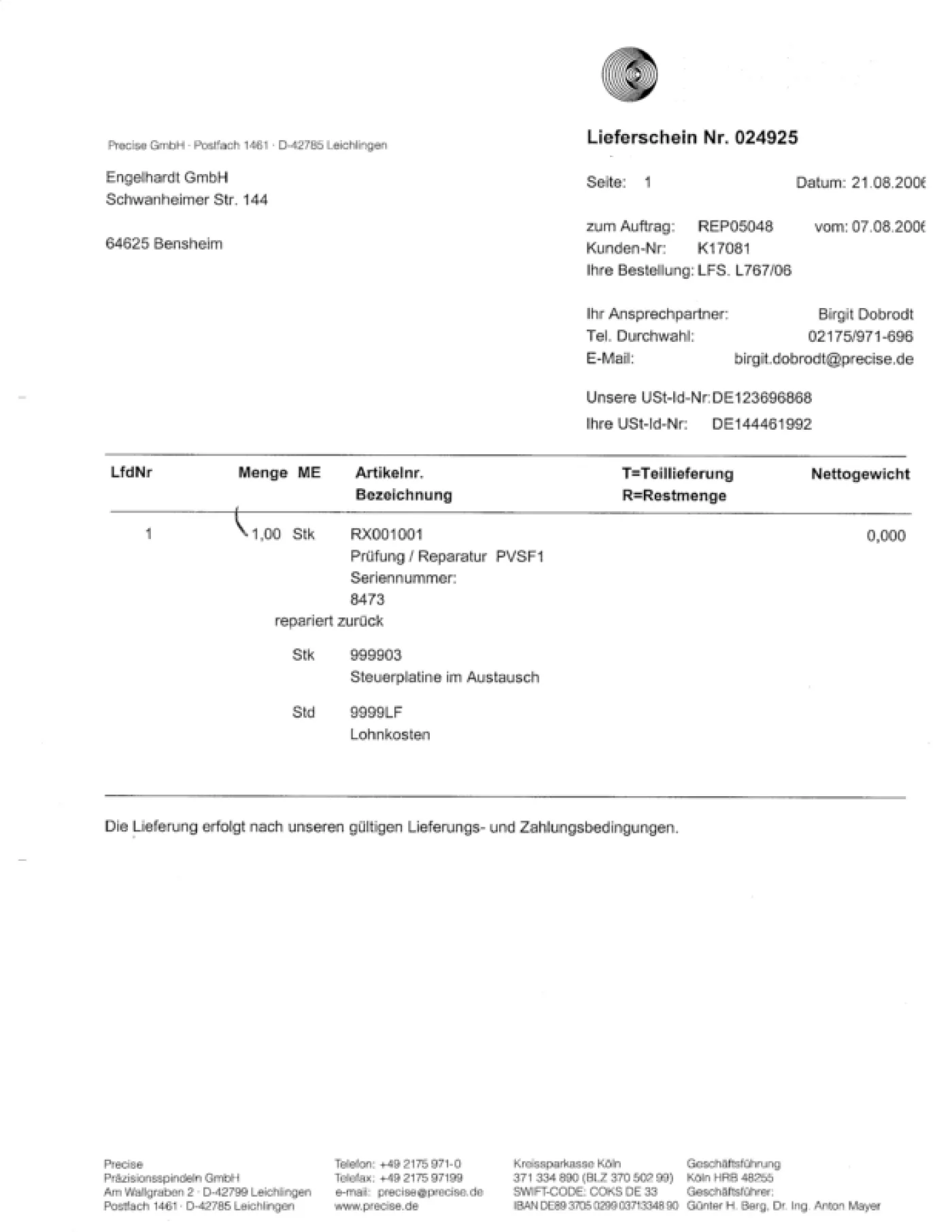 NOSC 57 PRECISE PVSF-1 unbekannt - 5