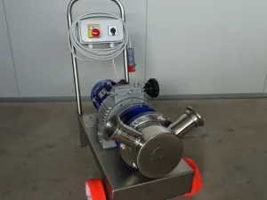 PUMP – ELECTRIC PUMP IN STAINLESS STEEL WITH FOOD NEOPRENE IMPELLER MOD. EURO 60 WITH MOTOVARIATORE THREE-PHASE 380 VOLT NEW MACHINE