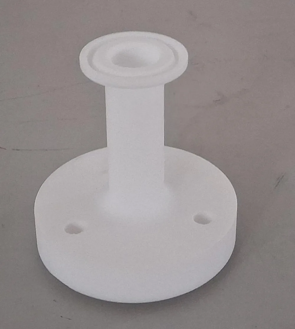 Normag PTFE-Flanschadapter DN 25 – mit Rohransatz Ø15 mm 1/2 Zoll für Labor- und Prozessanschluss