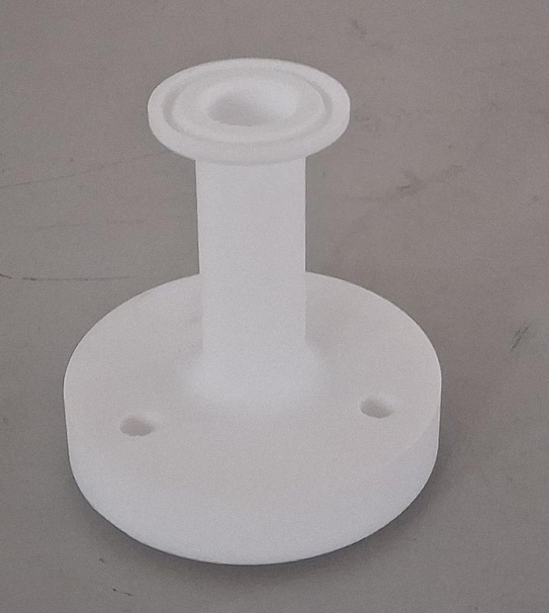 Normag PTFE-Flanschadapter DN 25 – mit Rohransatz Ø15 mm 1/2 Zoll für Labor- und Prozessanschluss