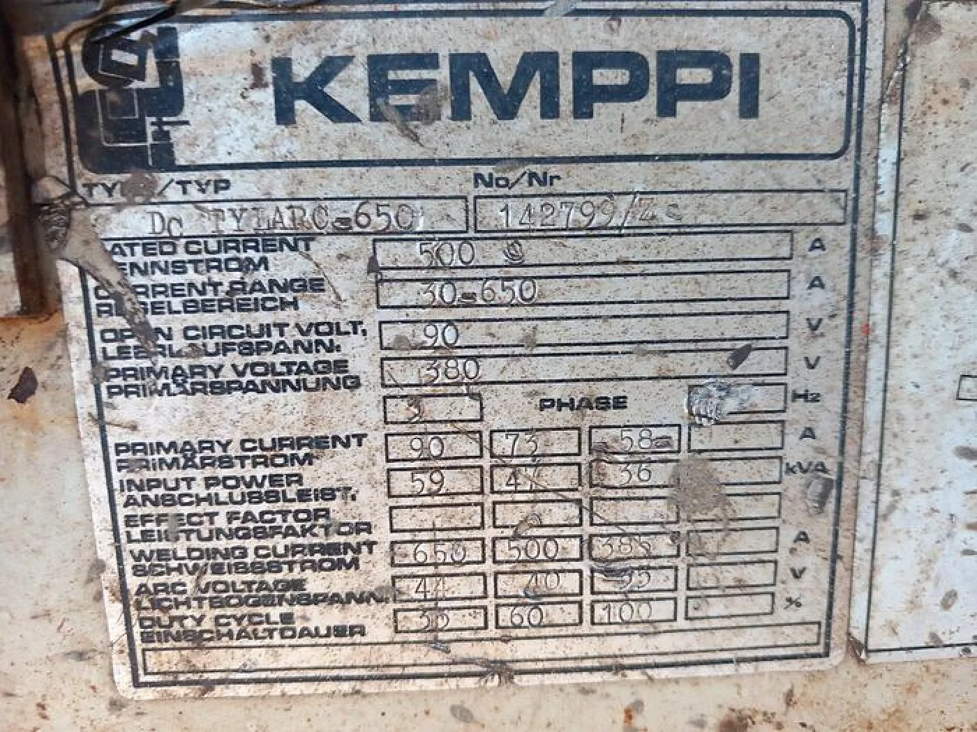 Máquina de soldar KEMPI tylarc 650 - 2