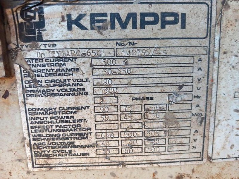 Máquina de soldar KEMPI tylarc 650