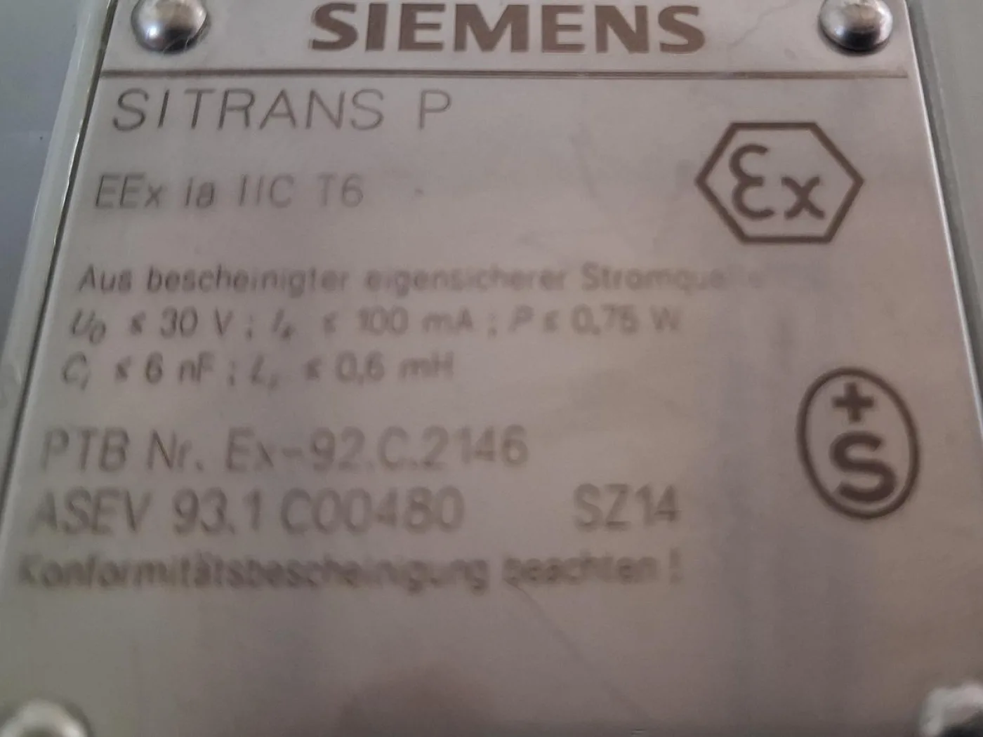 Siemens SITRANS P 7MF4322-1FB02-1BA1 Absolutdruckmessumformer - 5