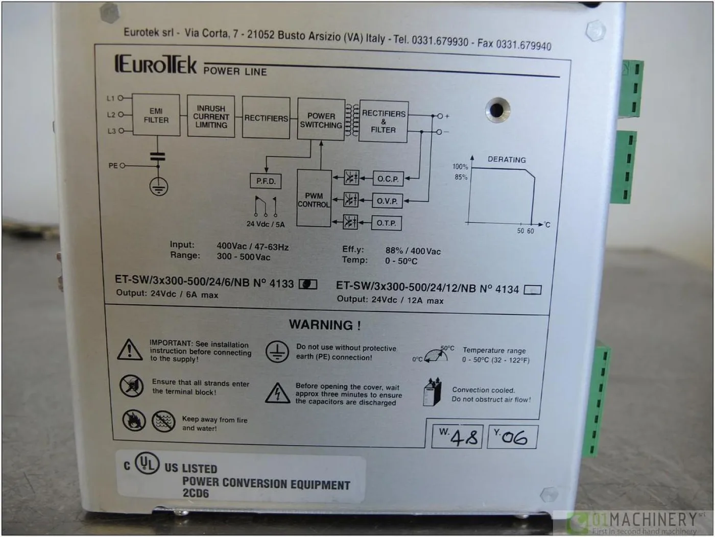 2006 EUROTEK ET-SW/3x300-500/24/ AI2951 - 3
